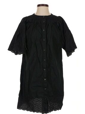 J.Crew Jolie dress in eyelet cotton poplin black size S NWT